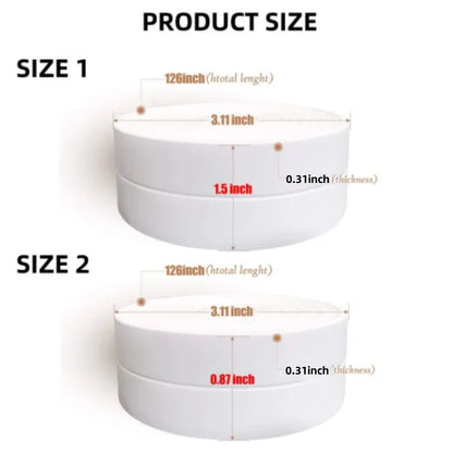 1 Roll of Waterproof White PVC Self-Adhesive Tape - Perfect for Bathroom, Sink & Kitchen - Super Strong Stickiness! - ALPENZO