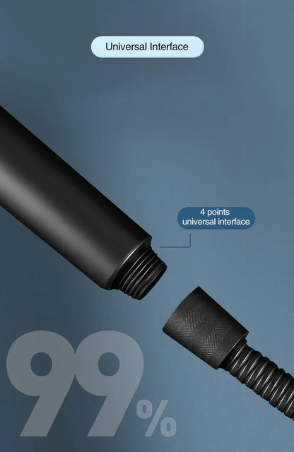 High Pressurized Filter Shower Head 3-mode Adjustable Spray with Massage Brush Rain Faucet Bathroom Accessories - ALPENZO
