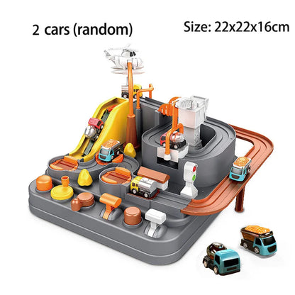 Racing Rail Car Model Space Aerospace Animals Educational Toys Children Train Track Adventure Brain Mechanical Interactive Game ALPENZO