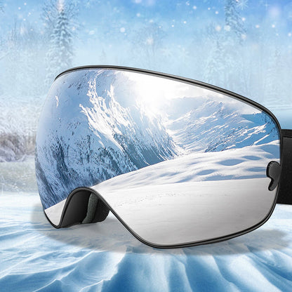 Ourdoor Sports Teen Men Women Ski Goggles-Anti-fog UV400 Eyewear, Christmas and New Year Gift, Free Black Lens and Optical Frame