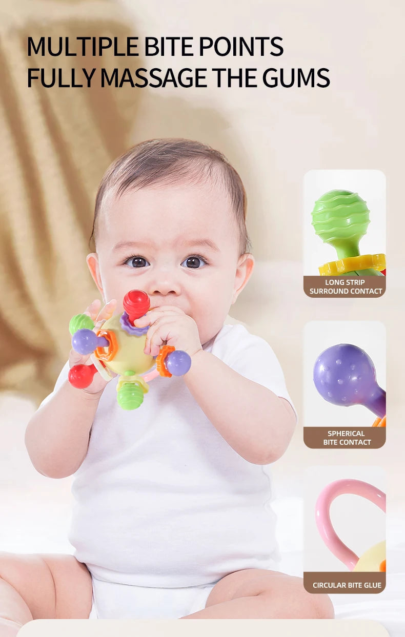 Soft Hand Grasping Ball Baby Toy Xingdun Ball Birthday Gift for 0-3 Year Old Babies ALPENZO