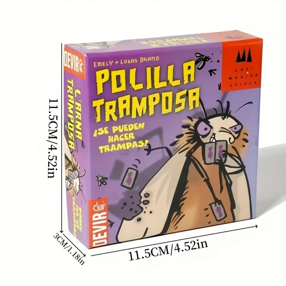 POLILLA TRAMPOSA Spanish Cheating Moth German Cockroach Adult Children Leisure Party Game, Creative Small Gifts - ALPENZO