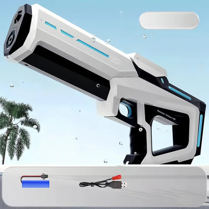 Electric Automatic Water Storage Gun Toys Portable Children Summer Beach Outdoor Fight Fantasy Spray Gun Toys Boy Kid Adult Game ALPENZO