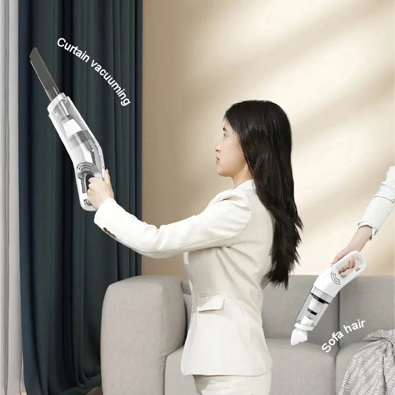 Handheld Home Vacuum Cleaner Rechargeable Portable Vacuum Cleaner Car Home Dual Purpose Wireless Dust Catcher Pet Hair 10000PA - ALPENZO