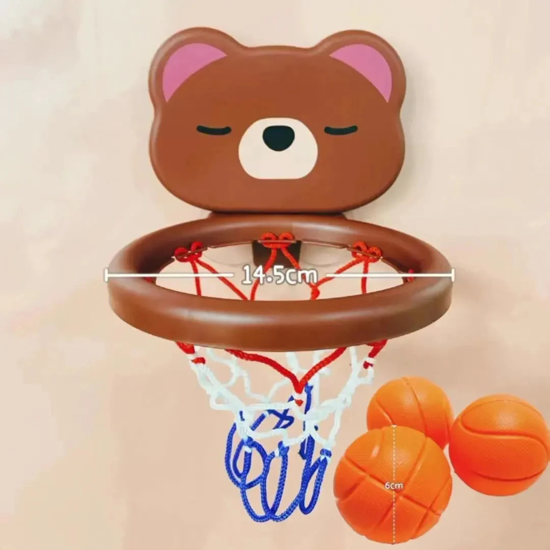 Baby Bath Toys Suction Cup Shooting Basketball Hoop With 3 Ball Bathroom Bathtub Shower Toy Kid Play Water Game Toy For Children ALPENZO