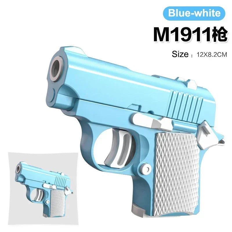 Mini 3D Gravity Printing 1911 Children'S Toy Guns Model Fidget Toy for Kids Adults Stress Relief Toy Children Decompression Gift ALPENZO