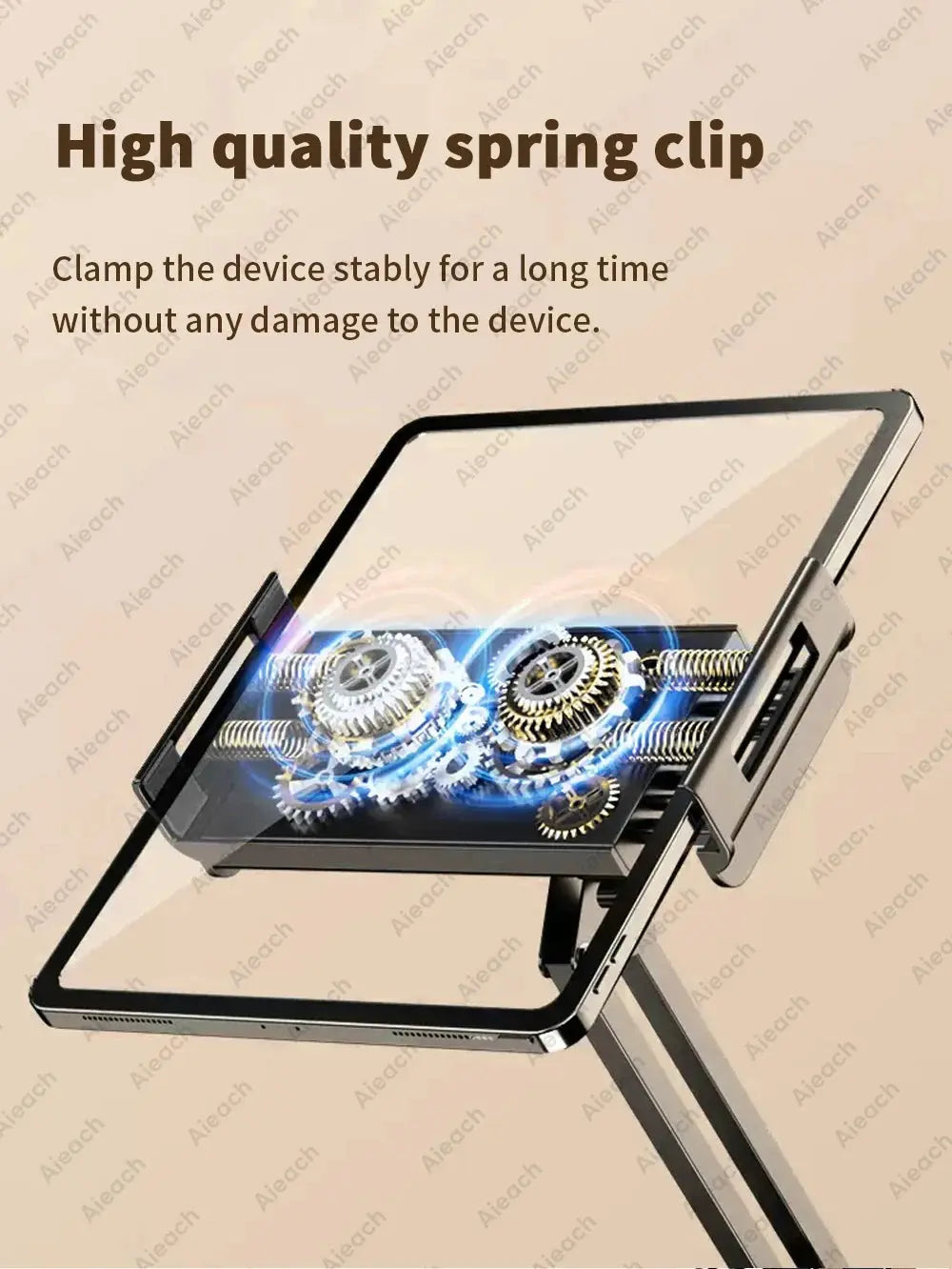 Tablet Holder for Bed with Long Metal Arm iPad Stand Tablet Bracket 360° Rotating Bed Phone Mount for 4.5~12.9 inch Phone Tablet - ALPENZO