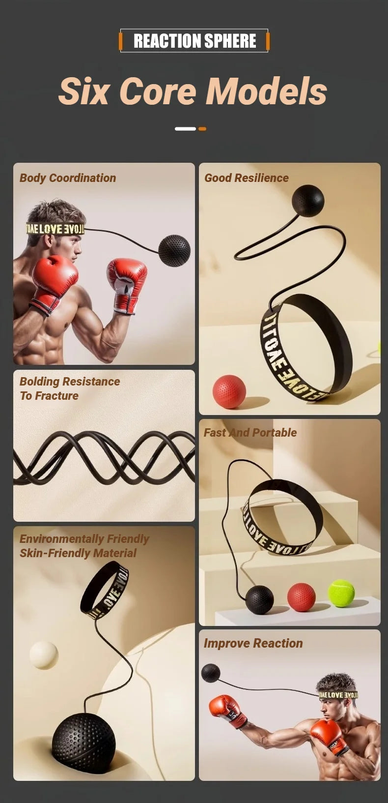 MMA Boxing Speed Ball Head-Mounted Pu Training Hand Eye Reaction Home Sandbag Fitness Equipment Gym Muay Thai Fighting Pressure