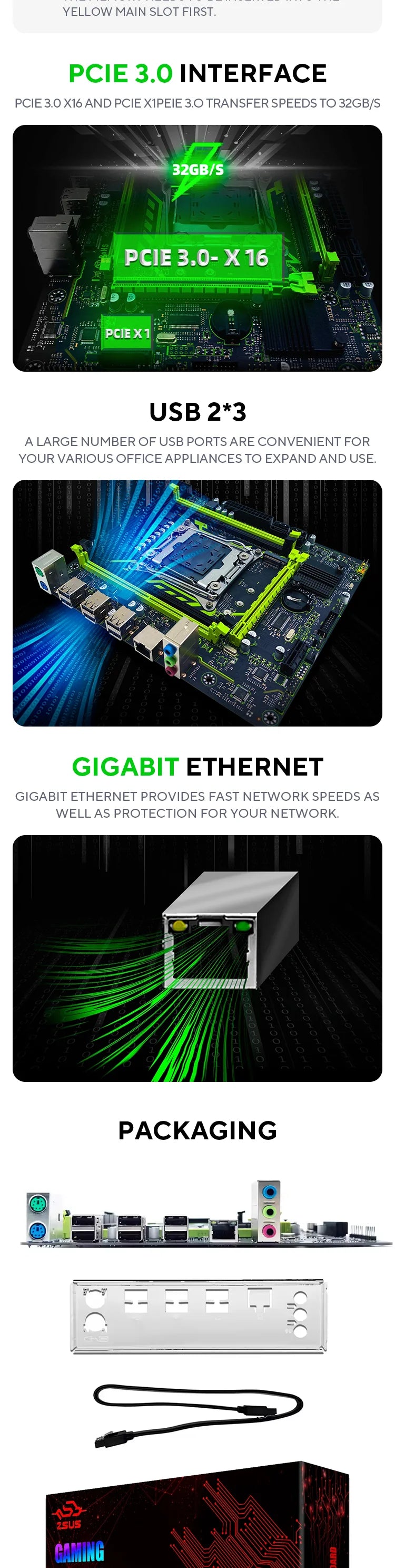 ZSUS X99-8D4 Motherboard Set Kit With LGA2011-3 Xeon E5 2650 V4 CPU DDR4 16GB (1*16GB) 2133MHZ RAM Memory NVME M.2 SATA - ALPENZO