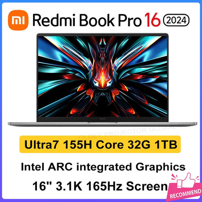 Xiaomi Redmi Book Pro 16 2024 intel Ultra 5/Ultra 7 32GB RAM 1TB SSD ARC 3K 120Hz Screen JYU4592CN/JYU4593CN - ALPENZO