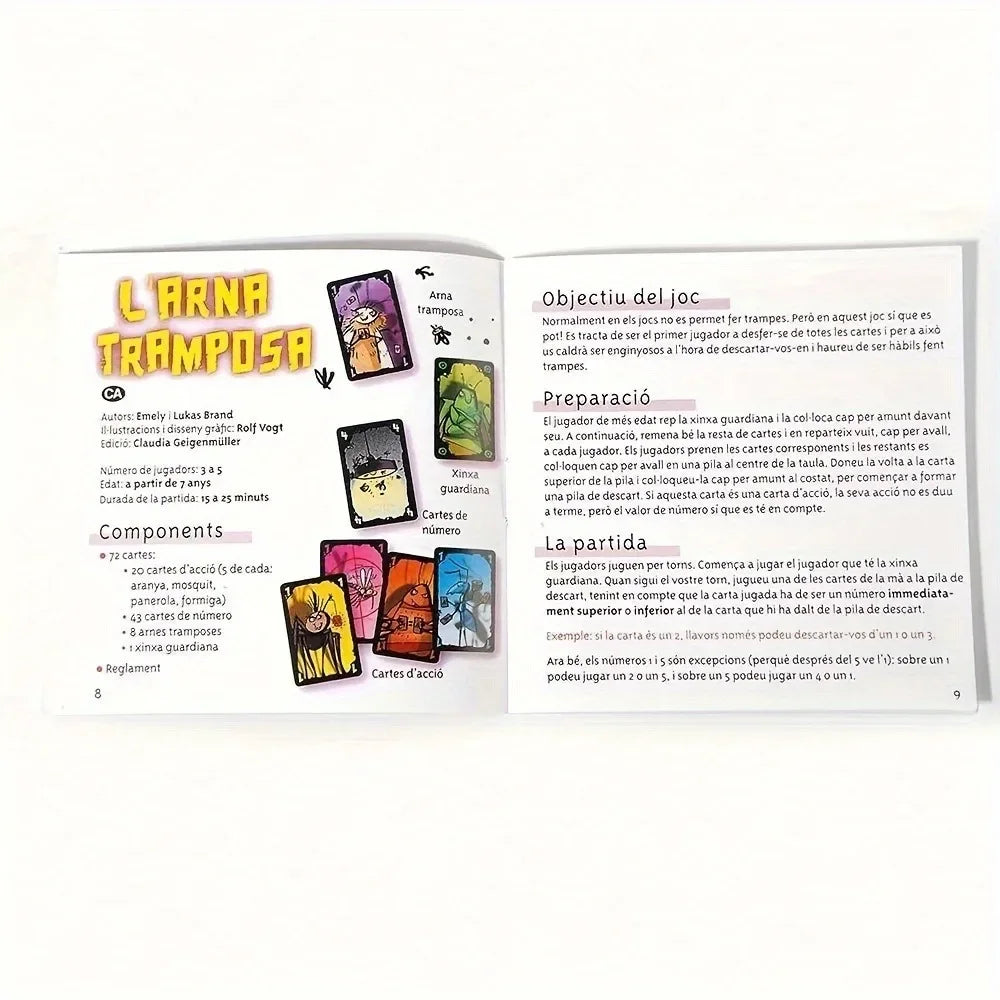 POLILLA TRAMPOSA Spanish Cheating Moth German Cockroach Adult Children Leisure Party Game, Creative Small Gifts - ALPENZO