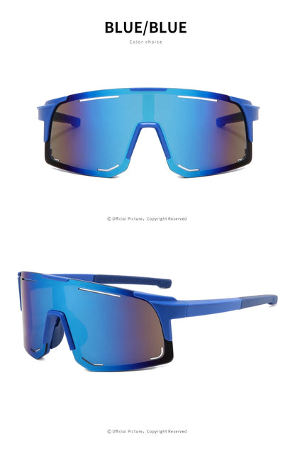New Bicycle Sunglasses UV Protective Windshield Glass Men's and Women's Wear Lenses Road Cycling Sports Glasses Outdoor Glasses
