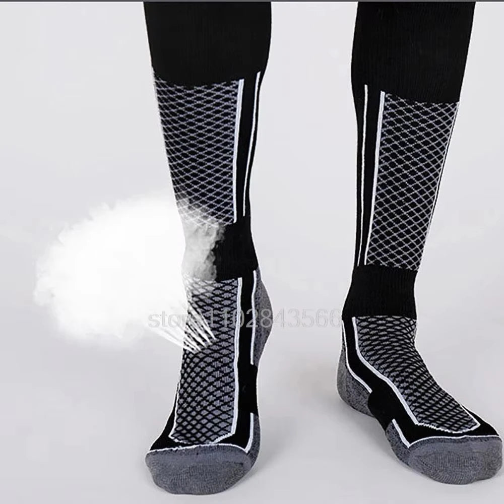 Ski Thermal Socks Men Women Winter Long Warm Compression Socks Ski Hiking Snowboarding Climbing Sports Socks