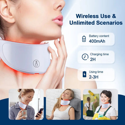 7 Colors Led Facial Mask With Neck Red Light Therapy Mask For Skin Tightening Lifting Anti-aging Bio-Light Beauty Whitening Home ALPENZO