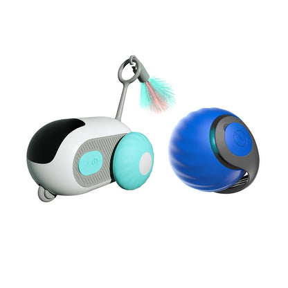 Intelligent Sports Car Remote Control Electric Cat Toys Entertainment Fun Pet Mice Interactive Feathers Cat Sticks Kitten Toy - ALPENZO