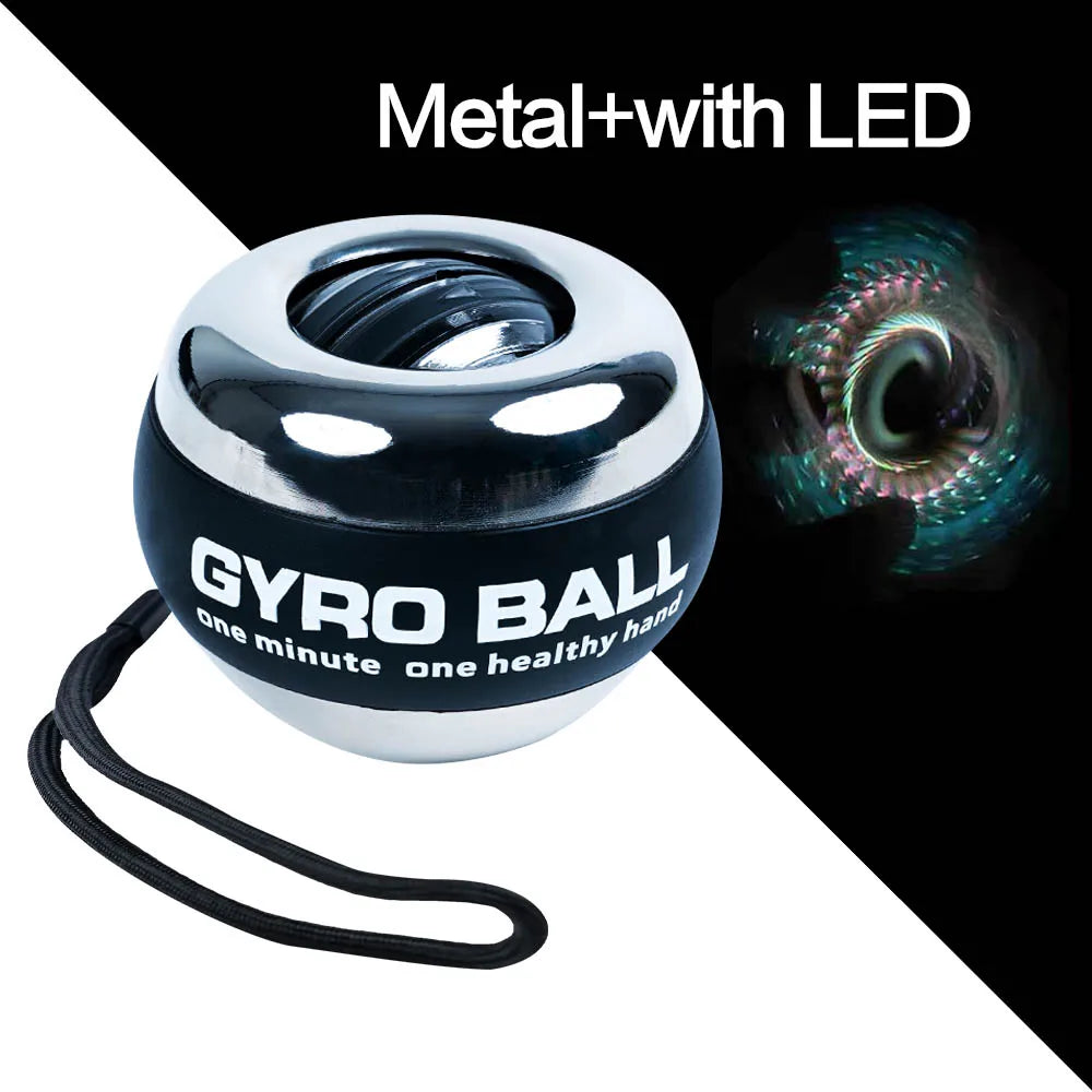 Powerball Wrist Trainer Ball Wrist Strengthener Gyro Self-Starting Forearm Trainer Gyro Ball for Strengthening Muscles
