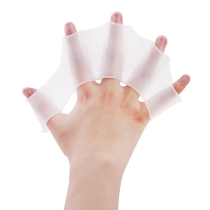 Silicone Swimming Fins Flipper Men Women Child Swim Pool Sport Professional Training Finger Hand Webbed Gloves Paddles Equipment