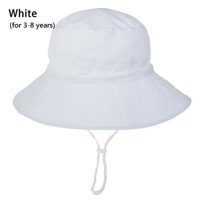 Outdoor Beach Hat Summer Baby Sun Hat for Girls Boys Kids Bucket Cap 0-8 Years ALPENZO