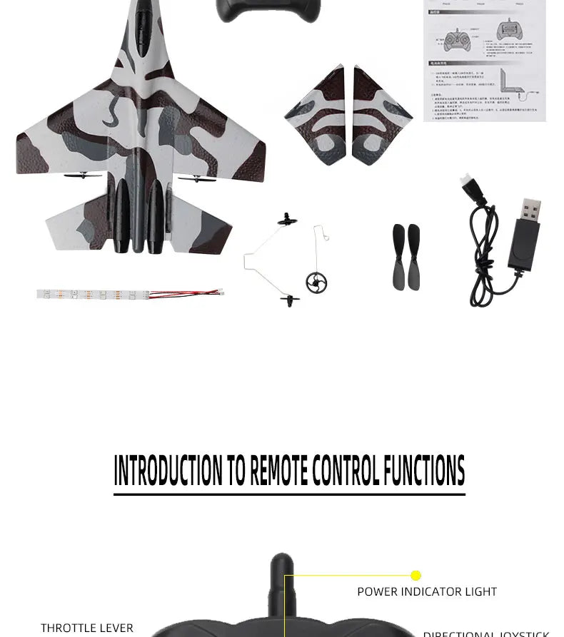 RC Foam Aircraft SU-35 Plane 2.4G Radio Control Glider Remote Control Fighter Plane Glider Airplane Foam Boys Toys for Children ALPENZO