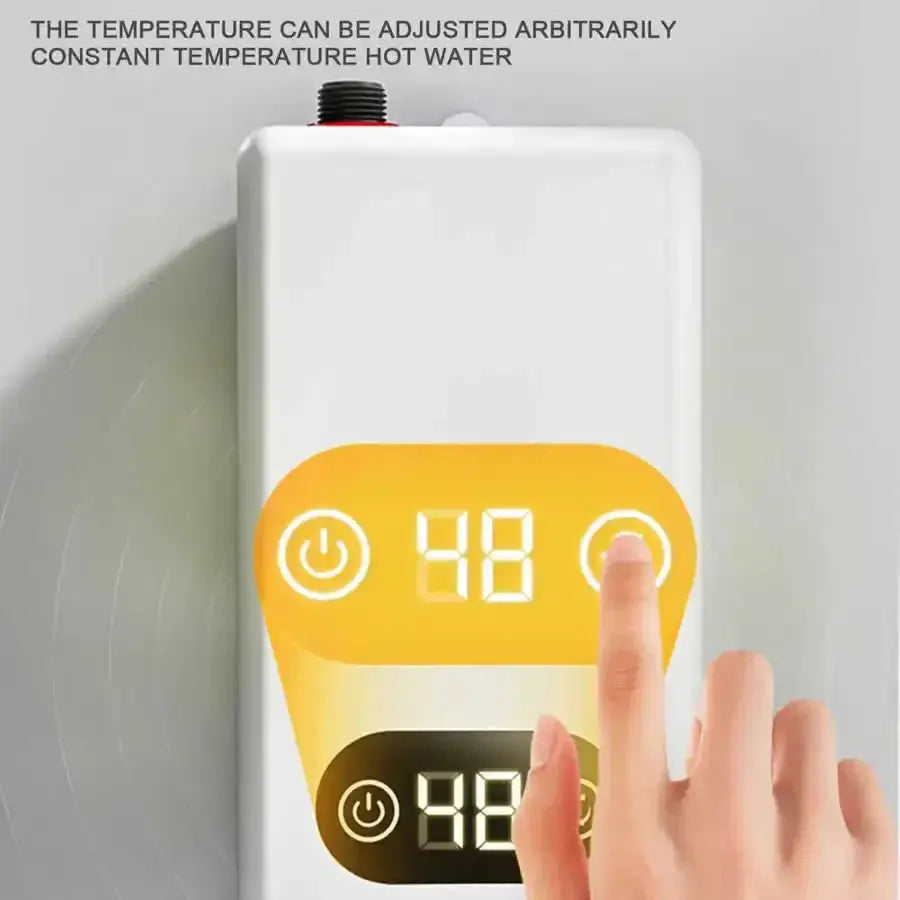 Instant Electric Water Heater Memory Function Frequency Conversion Constant Temperature Water Heating Machine 220V 4500W - ALPENZO