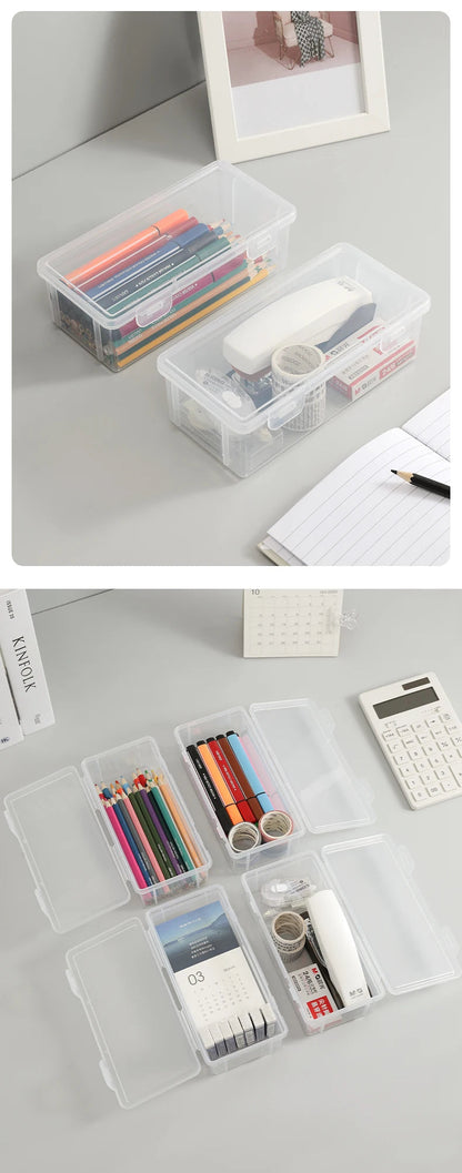 Large Capacity Transparent Stationery Case Pencil Storage Colour Pencil Storage Children's Crayon Painting Sketching Pencil Bag ALPENZO
