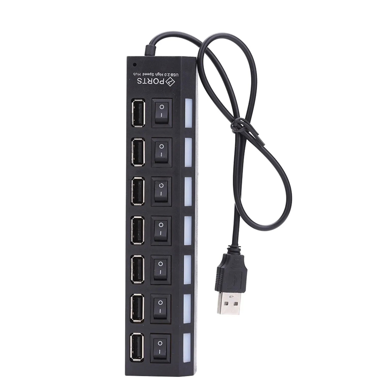 USB Hub Hub USB Adapter Multi Ports Use Power Adapter Extensor USB 2.0 PC Computer Accessories Switch USB For Laptop - ALPENZO