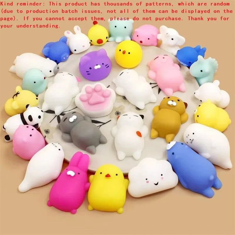 50-5PCS Mochi Squishies Kawaii Anima Squishy Toys For Kids Antistress Ball Squeeze Party Favors Stress Relief Toys For Birthday ALPENZO