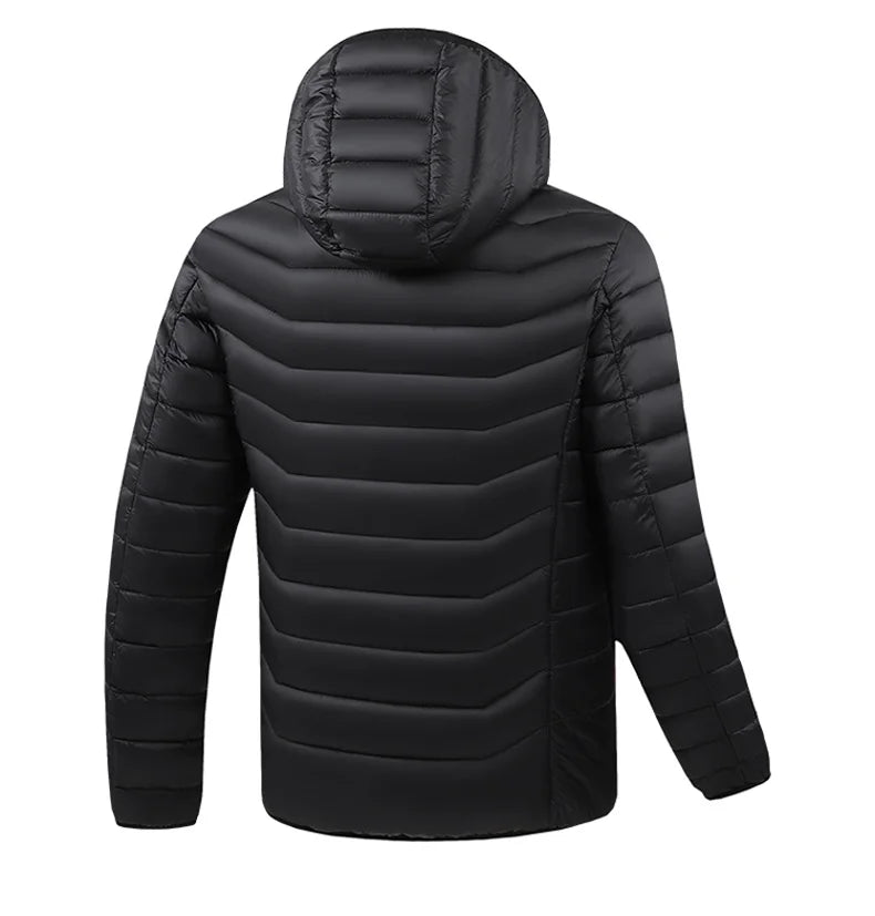 21 Areas Heating Jacket Men's Winter Usb Electric Heating Coat Functional Self-Heating Clothes Outdoor Snow Thick Padded Jacket ALPENZO