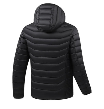 21 Areas Heating Jacket Men's Winter Usb Electric Heating Coat Functional Self-Heating Clothes Outdoor Snow Thick Padded Jacket ALPENZO