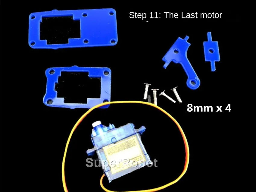 SG90 MG90S 4 Dof Unassembly Acrylic Mechanical Robot Manipulator Claw Kit For Arduino Robot Arm STEAM Kit Programming Robot Arm ALPENZO