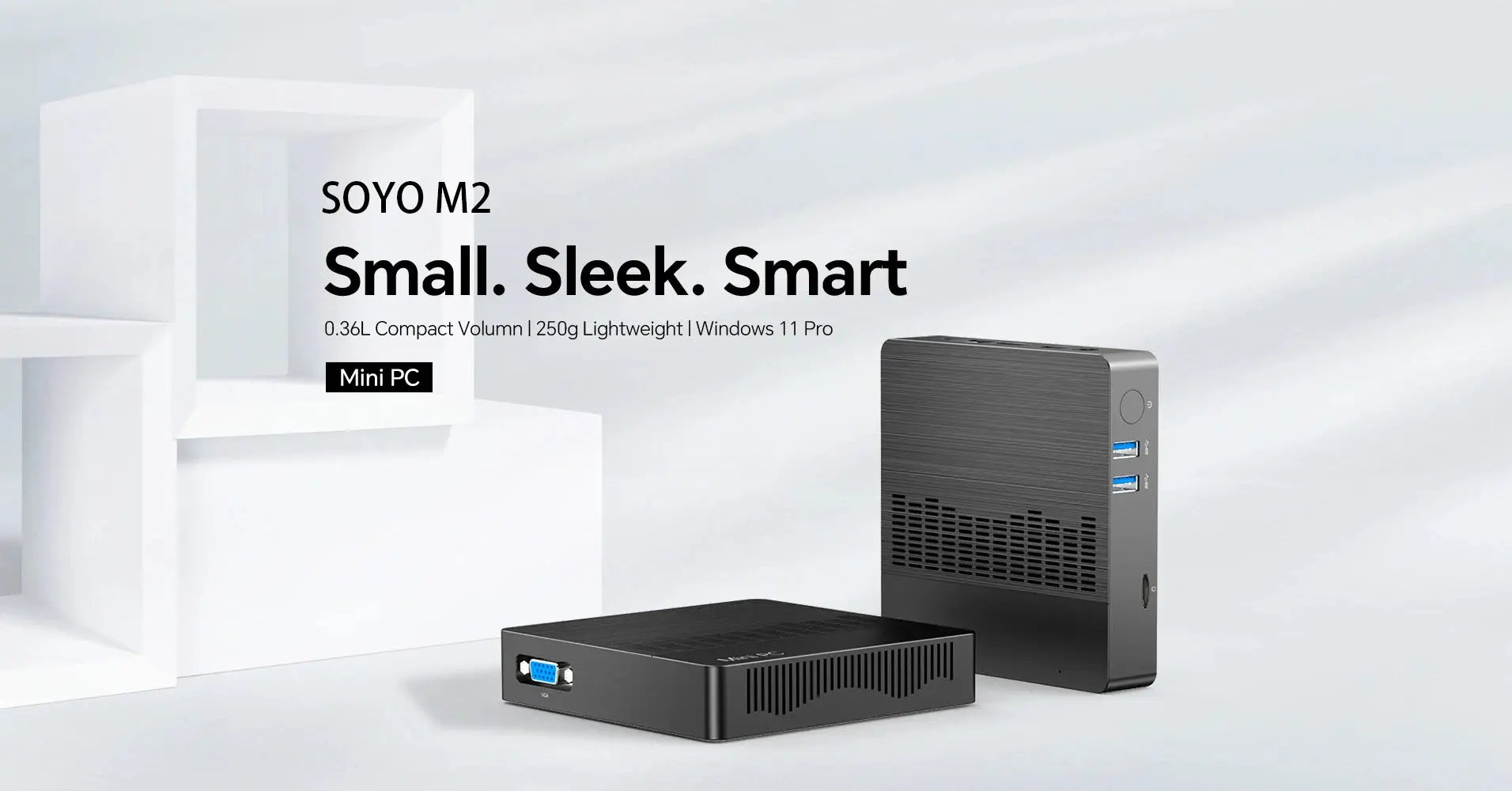 SOYO M2 Mini PC: Powerful 6GB RAM, 64GB EMMC, Intel N4000, Windows 11 - Compact & Ideal for Home, Business & Gaming - ALPENZO