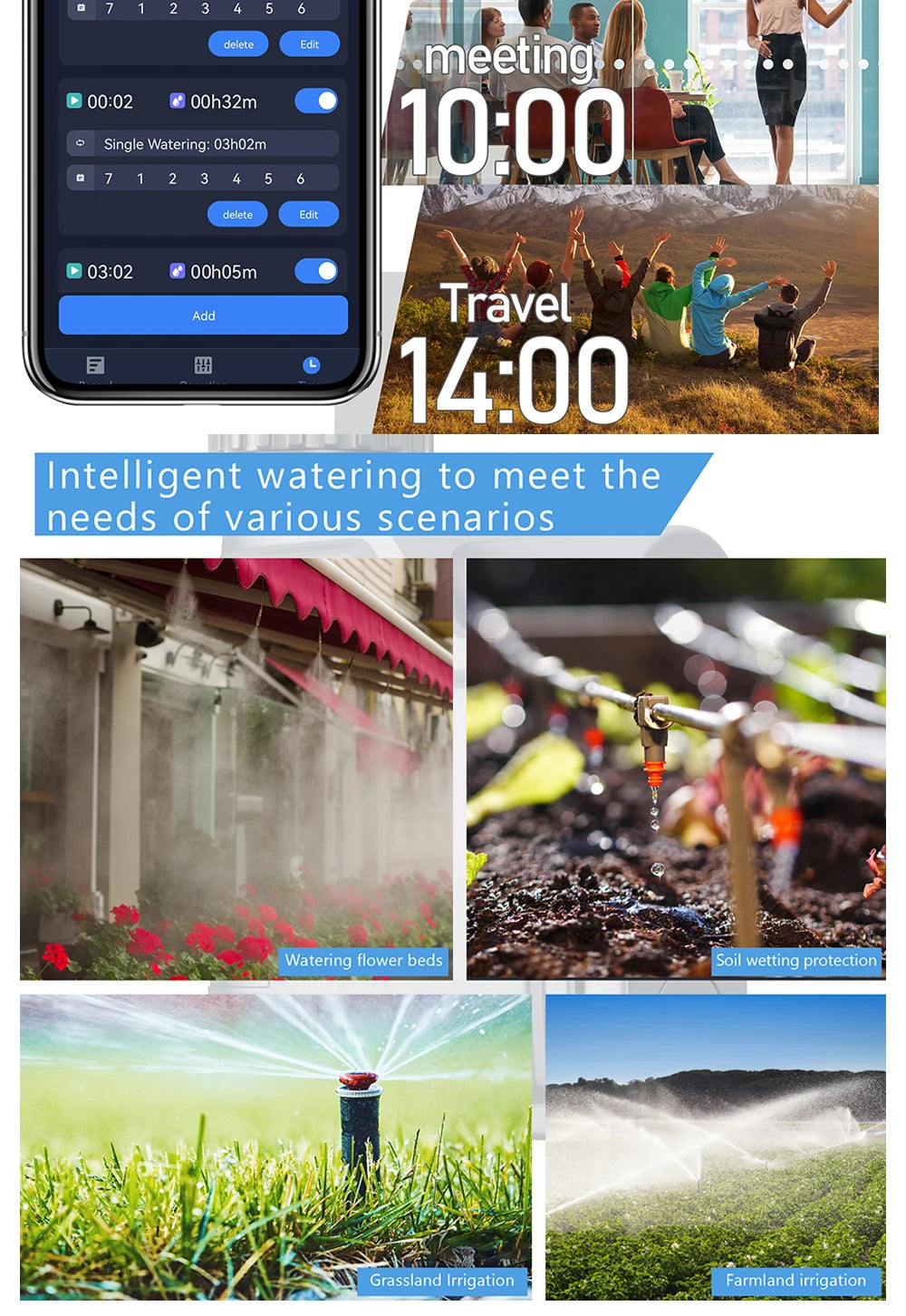 ZIGBEE WIFI Garden Watering Timer Smart Sprinkler Drip Irrigation System Built-in Water Flow Recorder Controller TUYA - ALPENZO