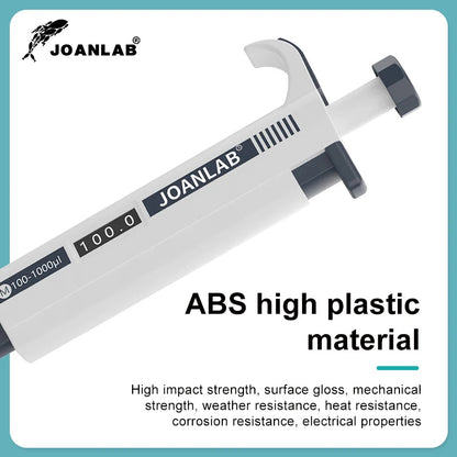 JOANLAB Micropipette Laboratory Automatic Pipette Digital Adjustable Plastic Pipette Chemistry Lab Equipment With Pipette Tips ALPENZO