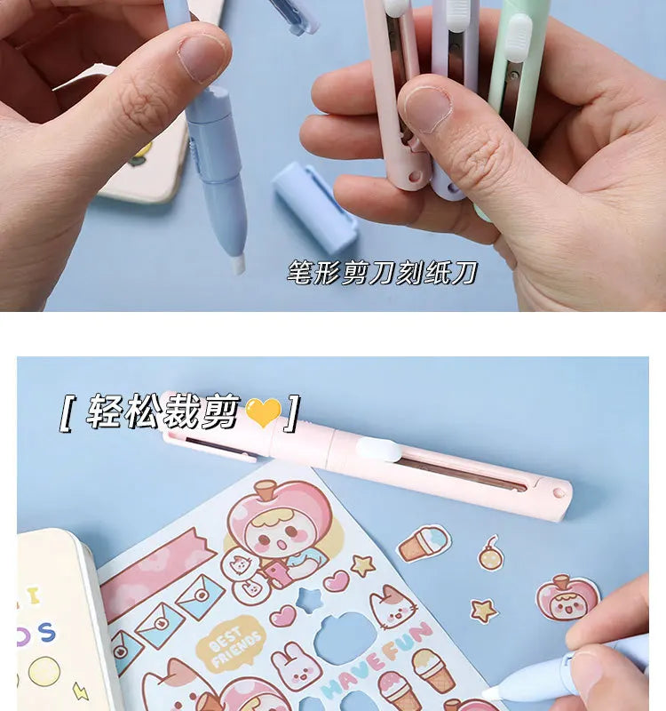 Mini Colorful Folding Scissors , Hand Tent Cutting, Mini Engraving Knife, Scissors, Paper Trimming Utility Knife ALPENZO