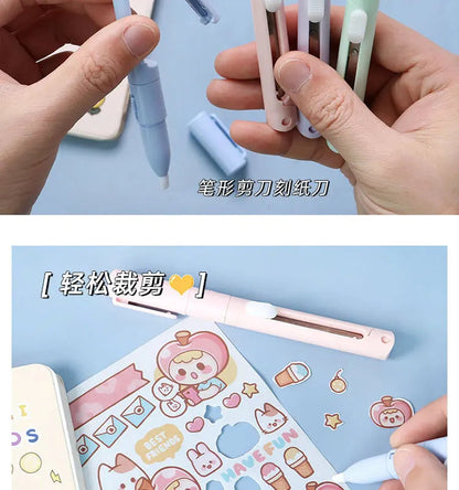 Mini Colorful Folding Scissors , Hand Tent Cutting, Mini Engraving Knife, Scissors, Paper Trimming Utility Knife ALPENZO