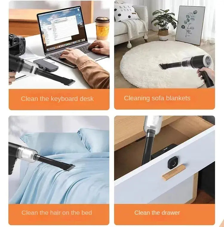 Portable Small Vacuum Cleaner For Multi Purpose Vehicles Small Household Pump Handheld Car Vacuum Cleaner - ALPENZO