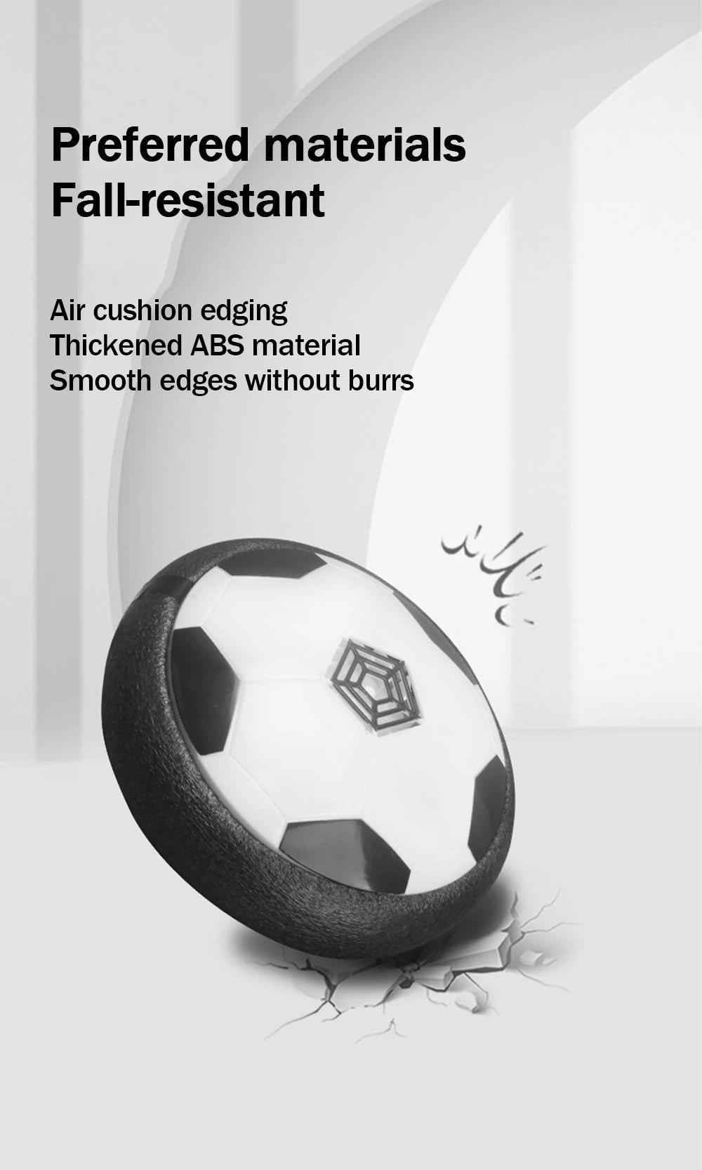 1 Pcs Battery Type Electric Light Air Cushion Indoor Parent Child Exercise Suspended Football ALPENZO