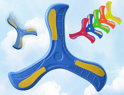 Children Boomerang Soft Three-leaf Cross Adult-kids Interactive Outdoor Toy Early Education Puzzle Decompression Gift ALPENZO