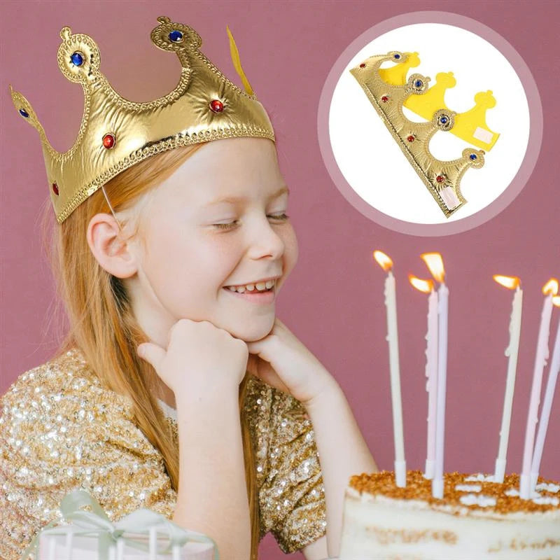 Birthday Crown Hats Girl Queen Hat Boys King Kids Adult Party Hats Party Decorations Crown Supplies ALPENZO