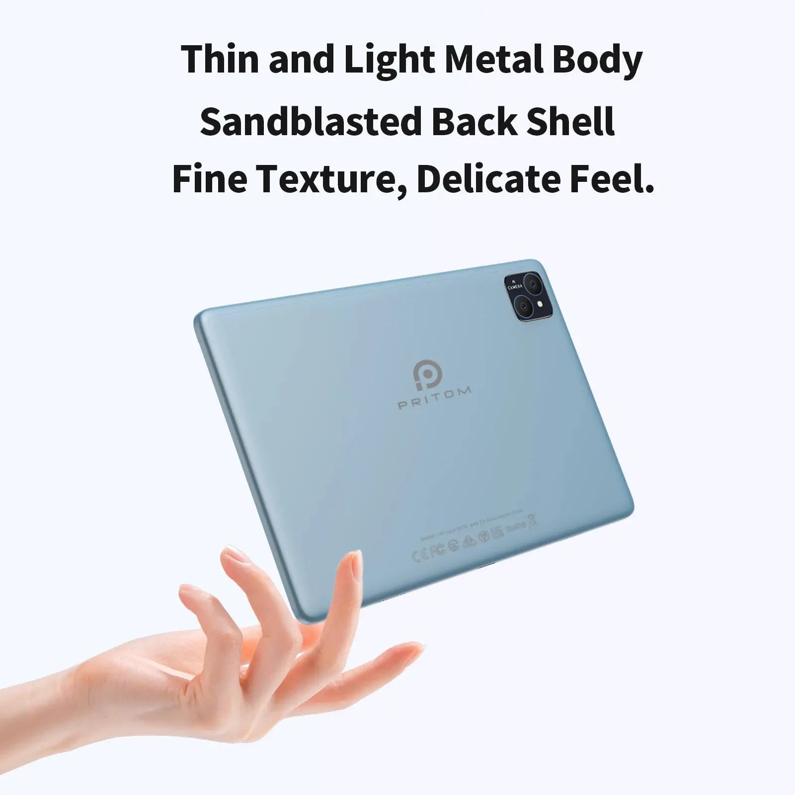 PRITOM TAB11 Android 14 Tablet 10 Inch, 8GB(4+4 Expand) RAM + 128GB ROM, Octa Core, 5G WiFi, with Keyboard, Mouse, Case - ALPENZO