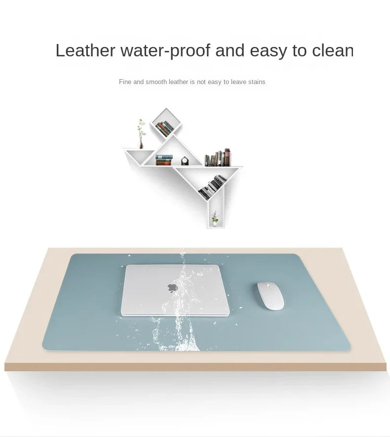 1 Pcs Large Size 60*30mm Office Desk Protector Mat PU Leather Waterproof Mouse Pad Desktop Keyboard Desk Pad Gaming Mousepad ALPENZO