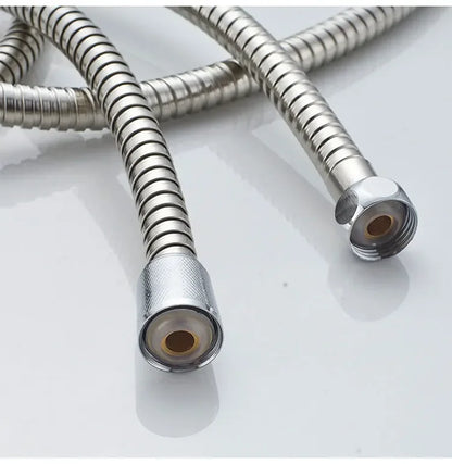 1/2" Extra Thick Silver Stainless Steel Shower Hose,Explosion-Proof Plumbing Hose for Showerhead,Rainfall Shower and Bath Faucet - ALPENZO