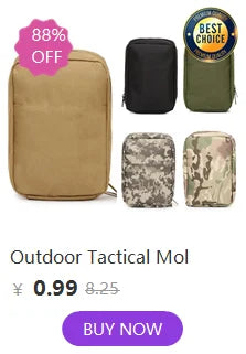 Tactical Pouch MOLLE Pouch EDC Bag Accessory Utility Pouch Multi-function Tool Bags Vest Accessory Bag Multi-function Sundry Bag