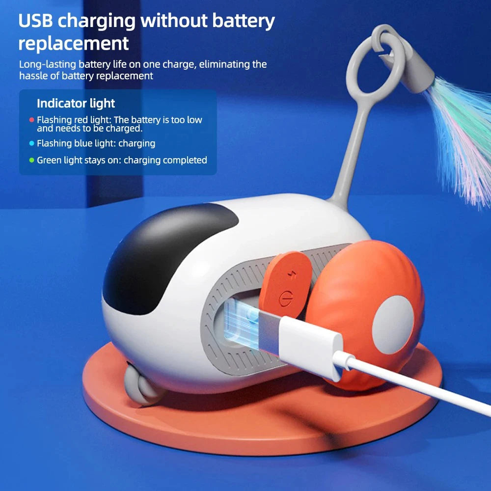 Smart Cat Toy 2 Modes Automatic Moving Remote Controlled Toy Car for Cats Dogs Interactive Playing Kitten Training Pet Supplies - ALPENZO