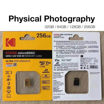 Kodak Micro SD Card Mini SD Class10 32GB 64GB 128GB 256GB High Speed Write Super Compatibility Phone Camera Meomory Card - ALPENZO