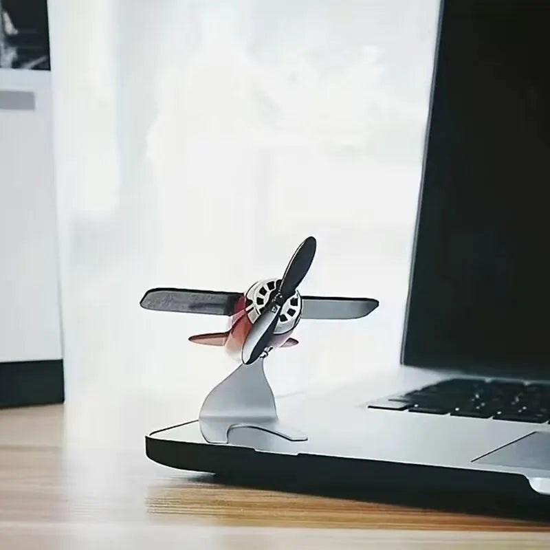 Solar Airplane Creative Men's Car Decoration Car Interior Accessories Desktop Ornament Gift For Woman, Man, Car Enthusiast ALPENZO
