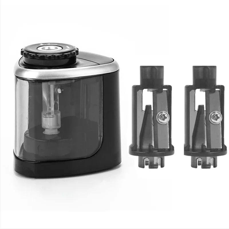 Tenwin Electric/Manual 2 in 1 Pencil Portable Sharpener Safe Student Helical Steel Blade Kids Adults Auto Pencil Sharpener 8005 ALPENZO