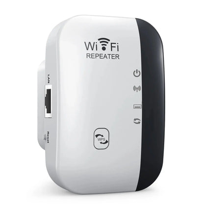 Wireless WiFi Repeater 300Mbps WiFi Extender Amplifier Booster Router 802.11N WPS Long Range 7 Status Light WiFi Repeater for PC - ALPENZO