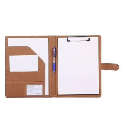 Multifunctional A4 Conference Folder Business Stationery Folder Leather Contract File Folders ALPENZO