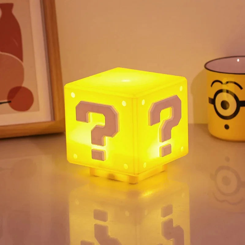 LED Question Mark Night Light With Music Anime Peripheral Children's Bedroom Bedside Lamp USB Rechargeable Gift ALPENZO